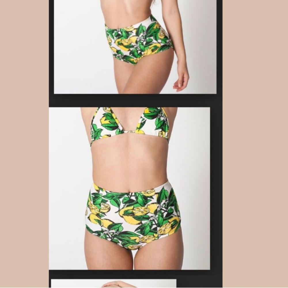America Apparel high waist swim bottoms